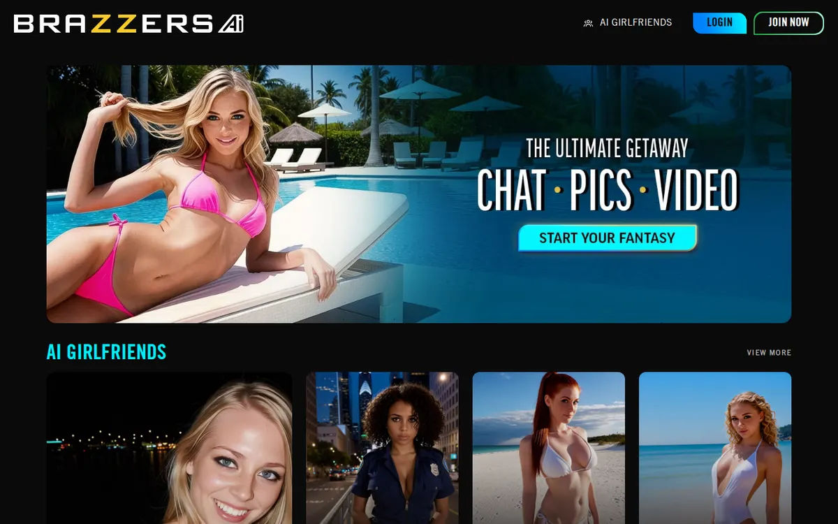 Brazzers AI website screenshot