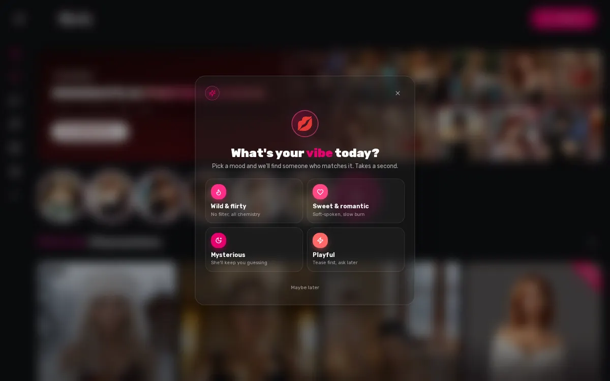 Flirti website screenshot