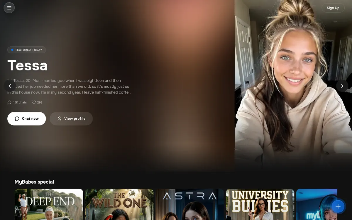 MyBabes AI website screenshot