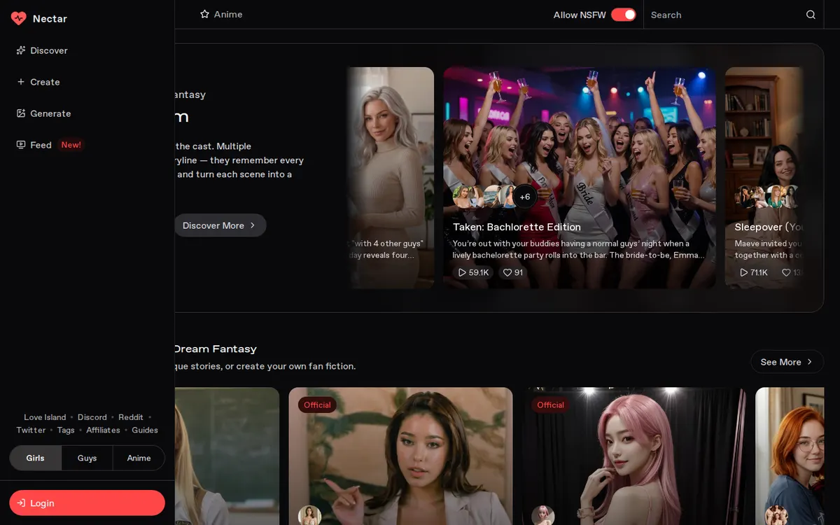 Nectar AI website screenshot