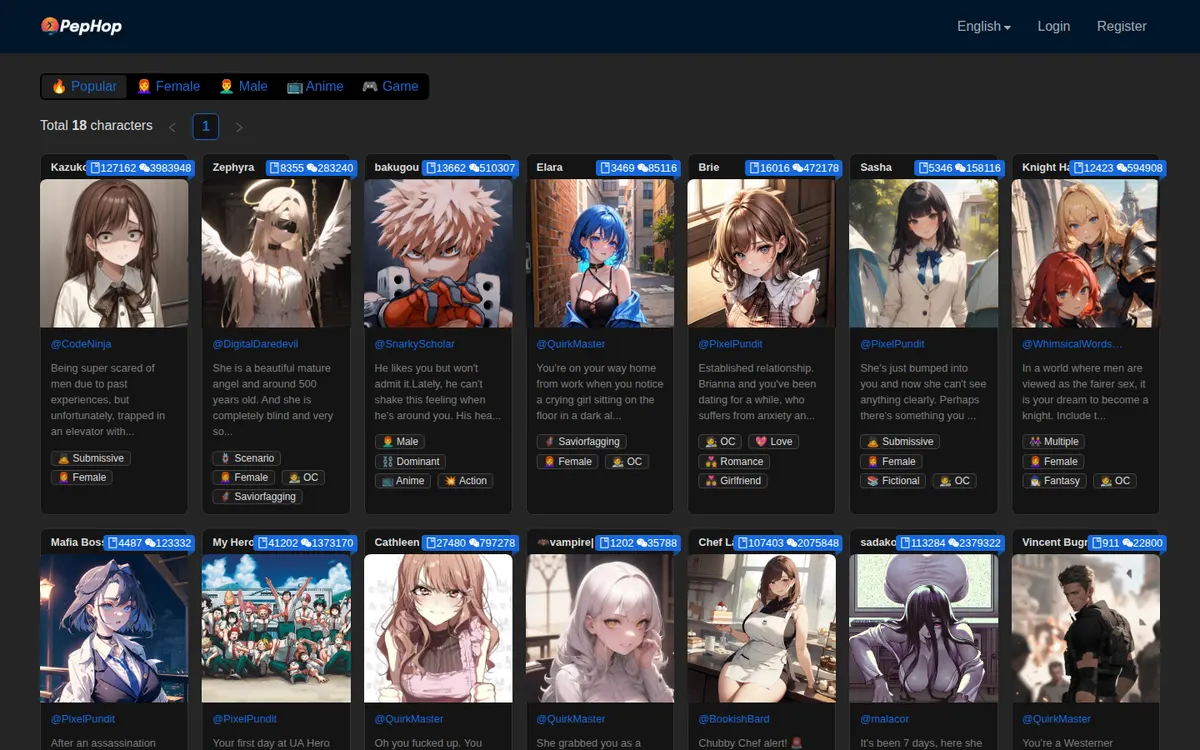 PepHop AI website screenshot