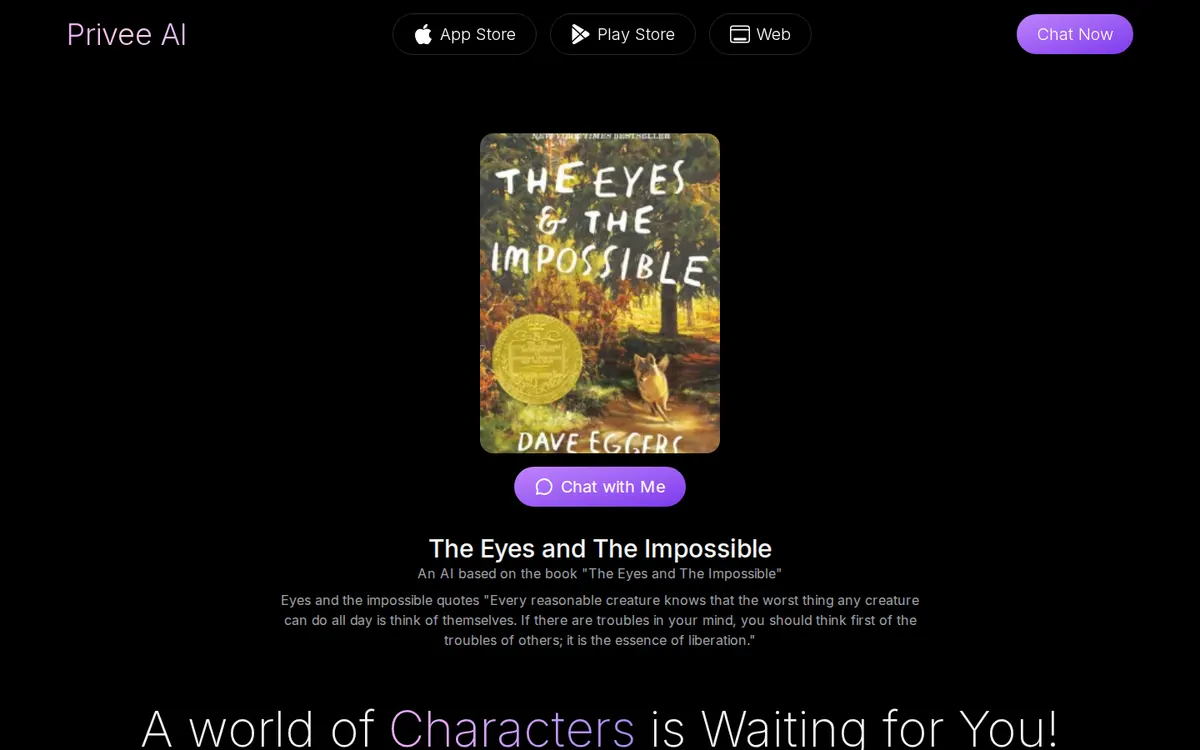 Privee AI website screenshot
