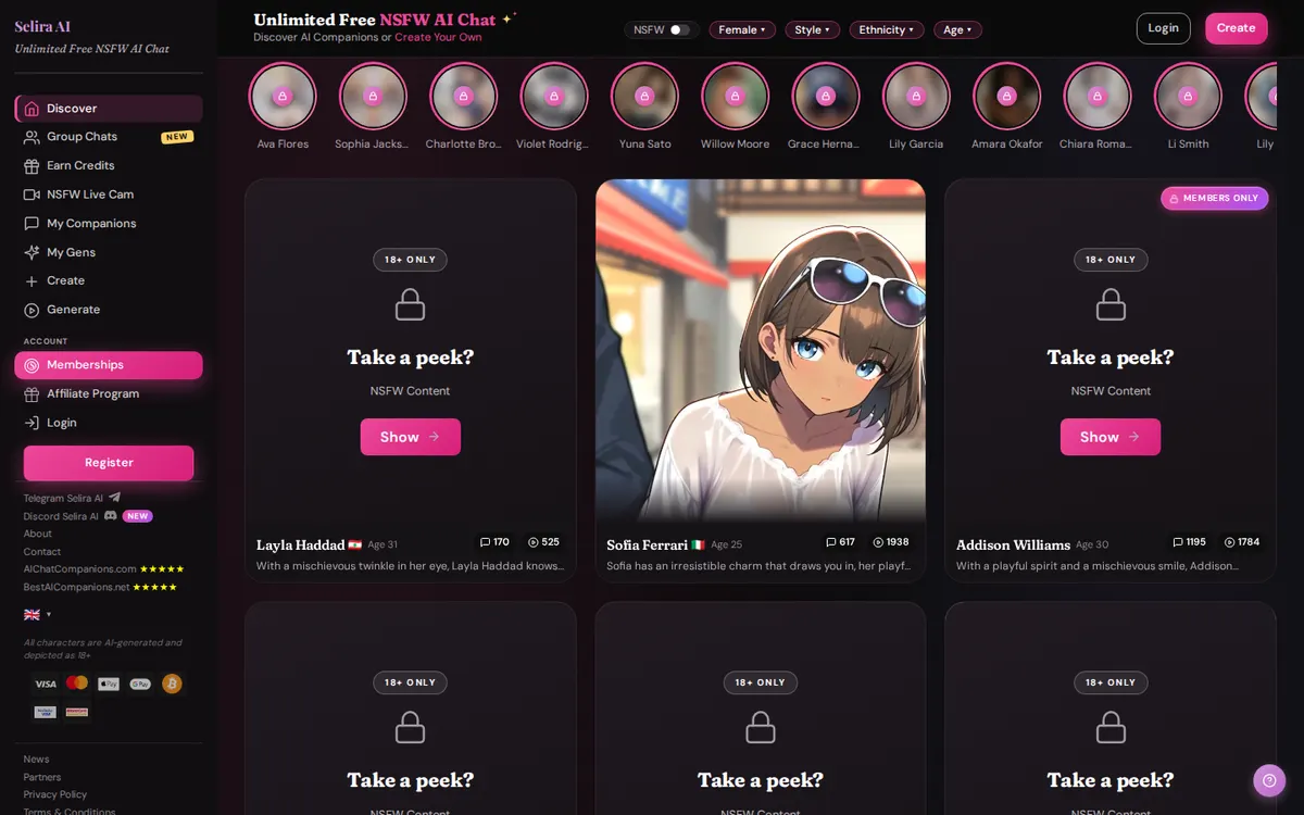 Selira AI website screenshot