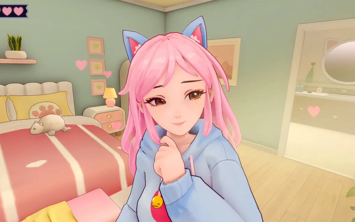AI2U: With You 'Til The End screenshot: characters and interface